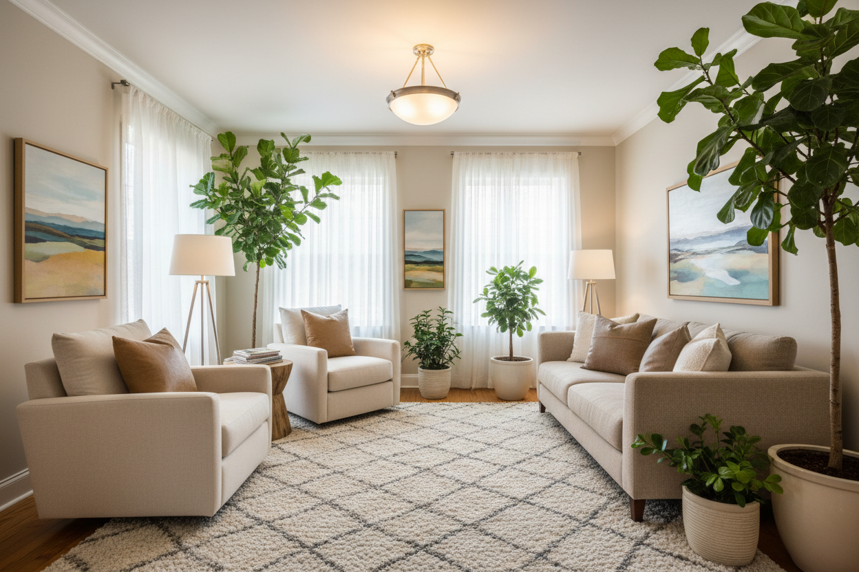 comforting waiting area